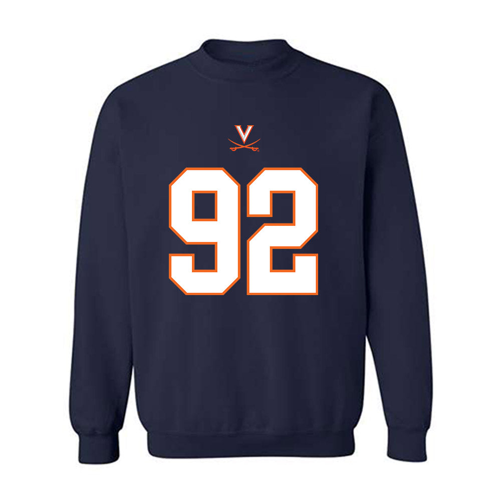 Virginia - NCAA Football : Jonathan Allen - Crewneck Sweatshirt-0