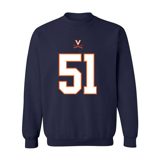 Virginia - NCAA Football : Grayson Reid - Crewneck Sweatshirt-0