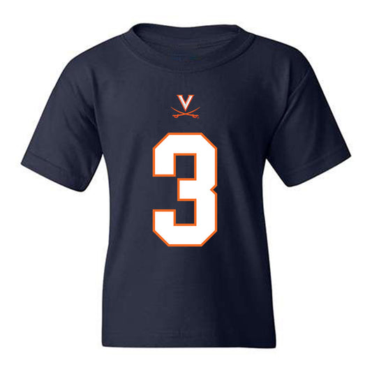 Virginia - NCAA Football : Kevon Gray - Youth T-Shirt-0