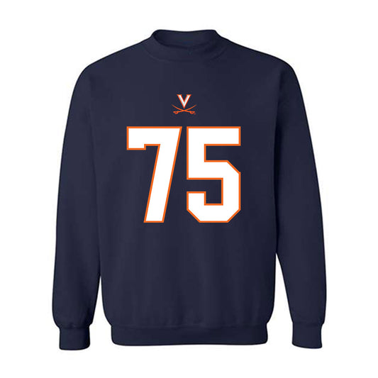 Virginia - NCAA Football : Dylan Biehl - Crewneck Sweatshirt-0