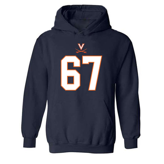 Virginia - NCAA Football : Will Rosen - Hooded Sweatshirt-0