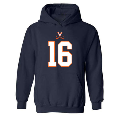 Virginia - NCAA Football : Ely Hamrick - Hooded Sweatshirt-0