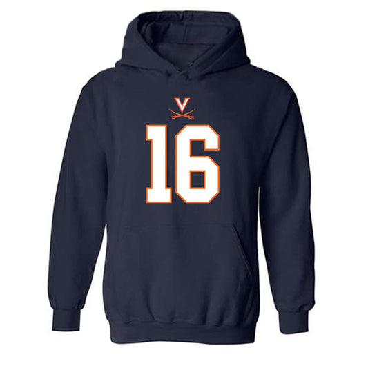 Virginia - NCAA Football : Ely Hamrick - Hooded Sweatshirt-0