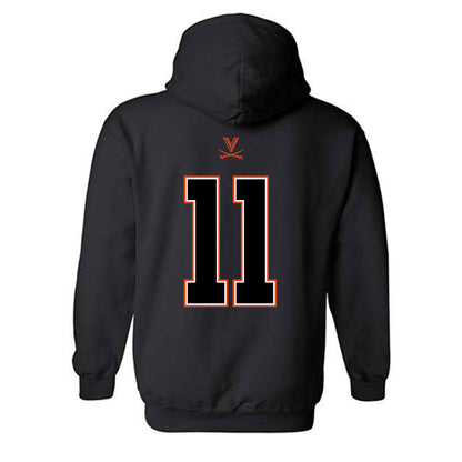 Virginia - NCAA Football : Maddox Marcellus - Hooded Sweatshirt-1