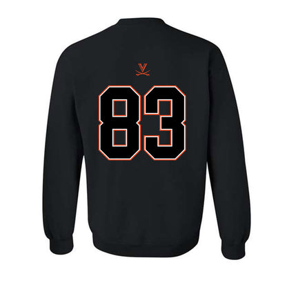 Virginia - NCAA Football : Willem Thurber - Crewneck Sweatshirt-1
