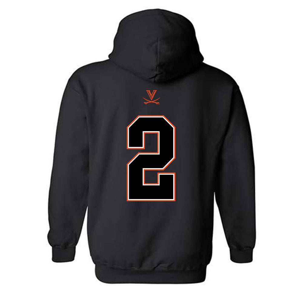 Virginia - NCAA Football : Donavon Platt - Hooded Sweatshirt-1