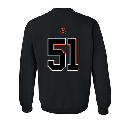 Virginia - NCAA Football : Grayson Reid - Crewneck Sweatshirt-1