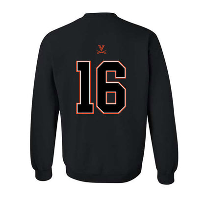 Virginia - NCAA Football : Ely Hamrick - Crewneck Sweatshirt-1