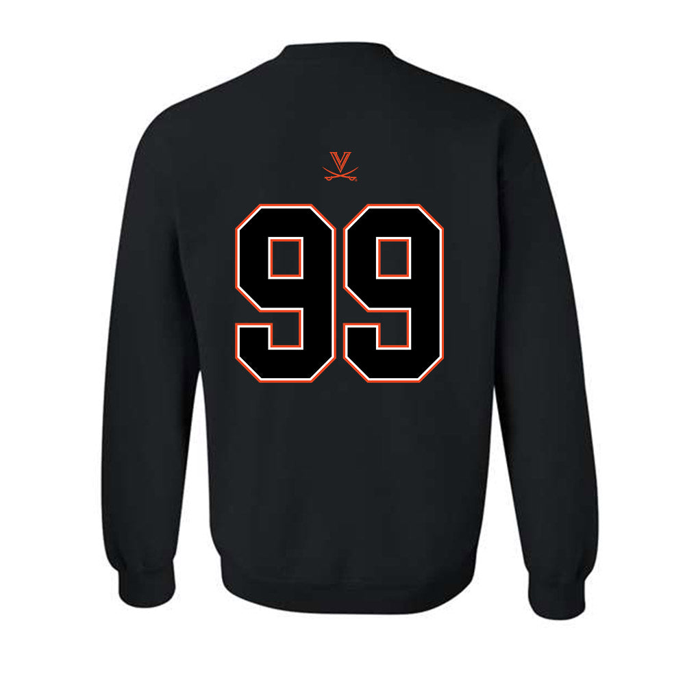 Virginia - NCAA Football : Elijah Slibeck - Crewneck Sweatshirt-1