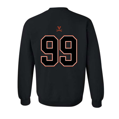 Virginia - NCAA Football : Elijah Slibeck - Crewneck Sweatshirt-1