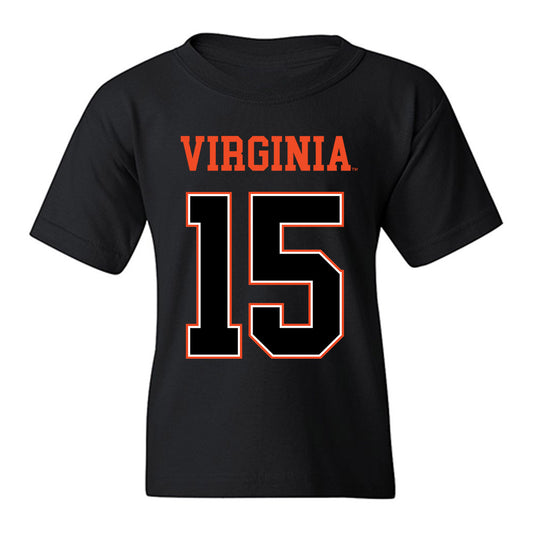 Virginia - NCAA Football : Lukas Sanker - Youth T-Shirt-0