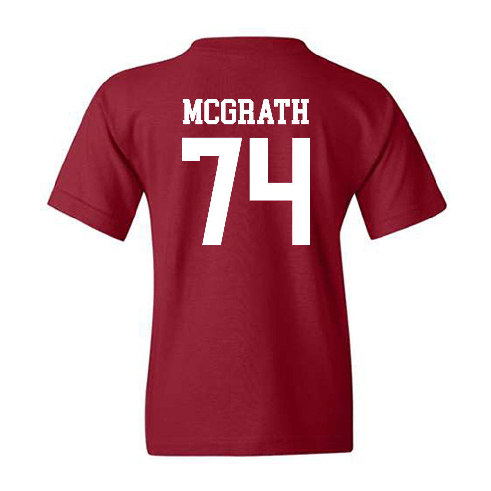 UMass - NCAA Football : Jake McGrath - Youth T-Shirt-1