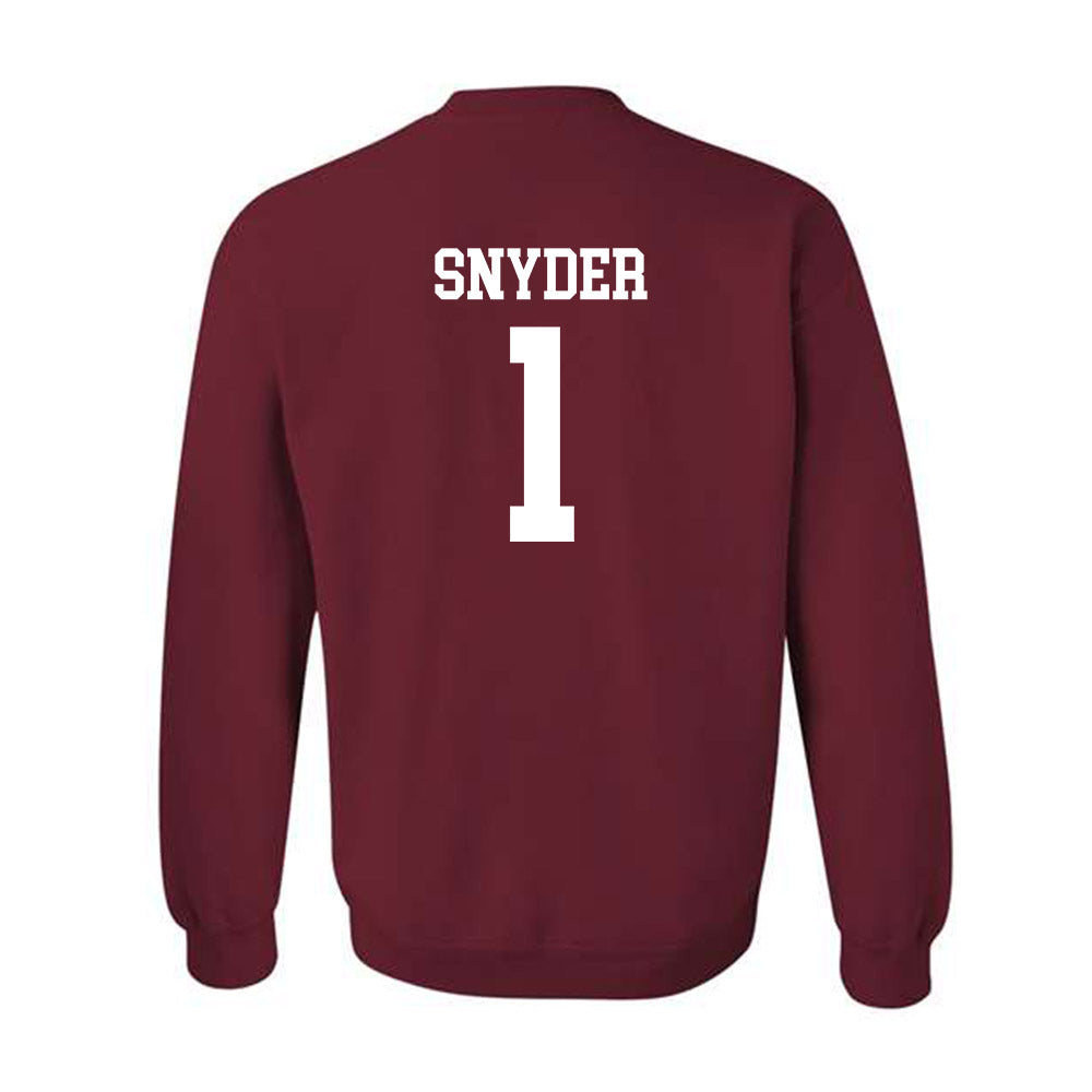 UMass - NCAA Football : DD Snyder - Crewneck Sweatshirt-1