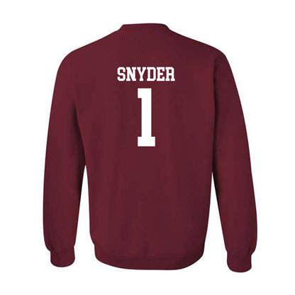 UMass - NCAA Football : DD Snyder - Crewneck Sweatshirt-1