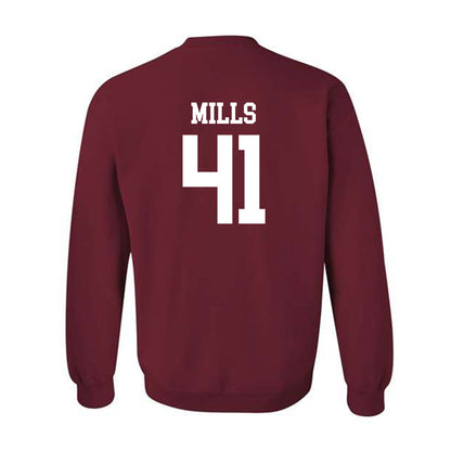 UMass - NCAA Football : Grant Mills - Crewneck Sweatshirt-1