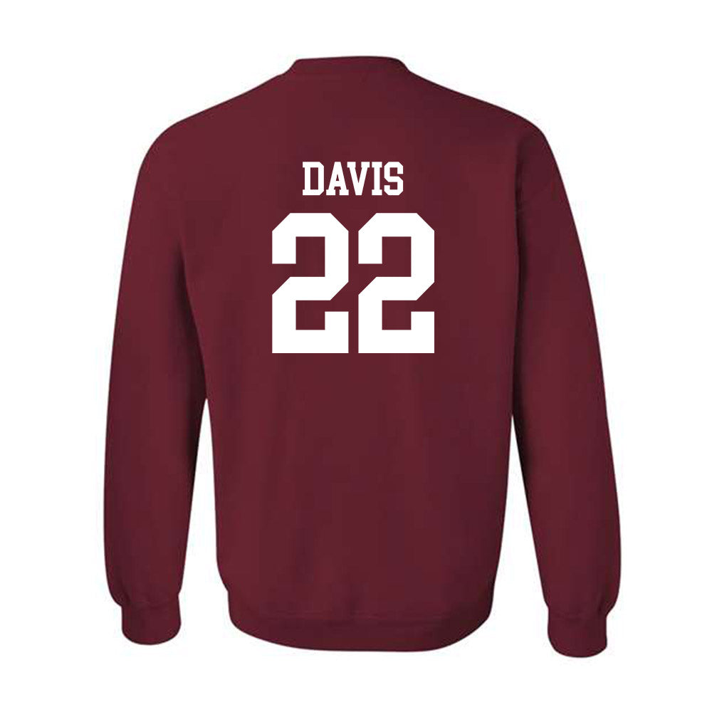 UMass - NCAA Football : Tk Davis - Crewneck Sweatshirt-1