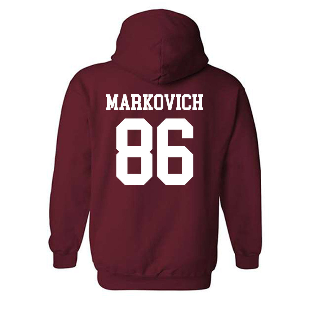 UMass - NCAA Football : Jax Markovich - Hooded Sweatshirt-1