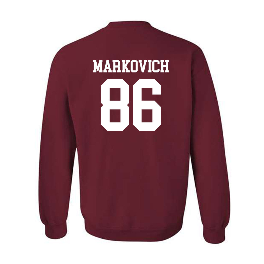 UMass - NCAA Football : Jax Markovich - Crewneck Sweatshirt-1