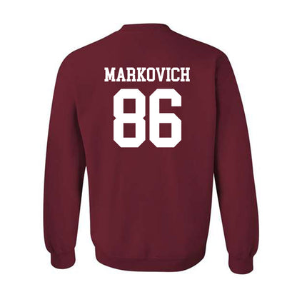 UMass - NCAA Football : Jax Markovich - Crewneck Sweatshirt-1