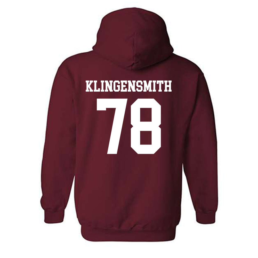 UMass - NCAA Football : Greg Klingensmith - Hooded Sweatshirt-1