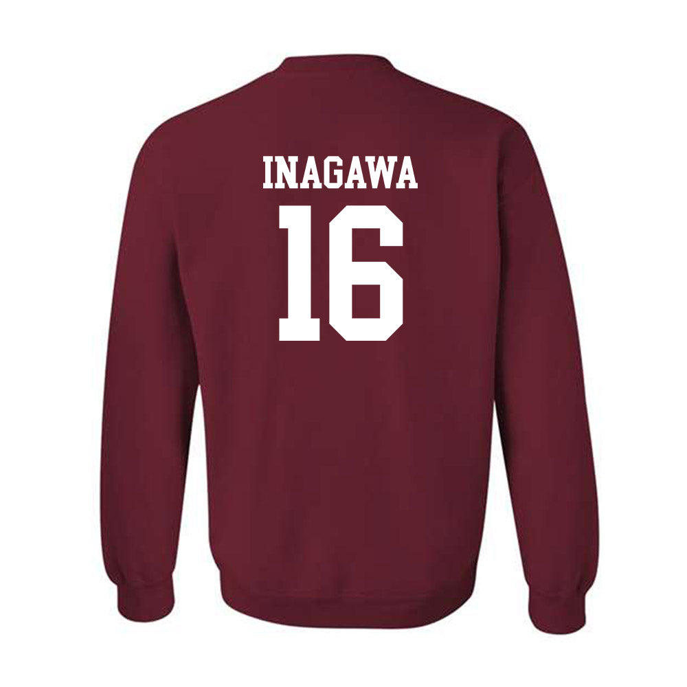 UMass - NCAA Football : Logan Inagawa - Crewneck Sweatshirt-1