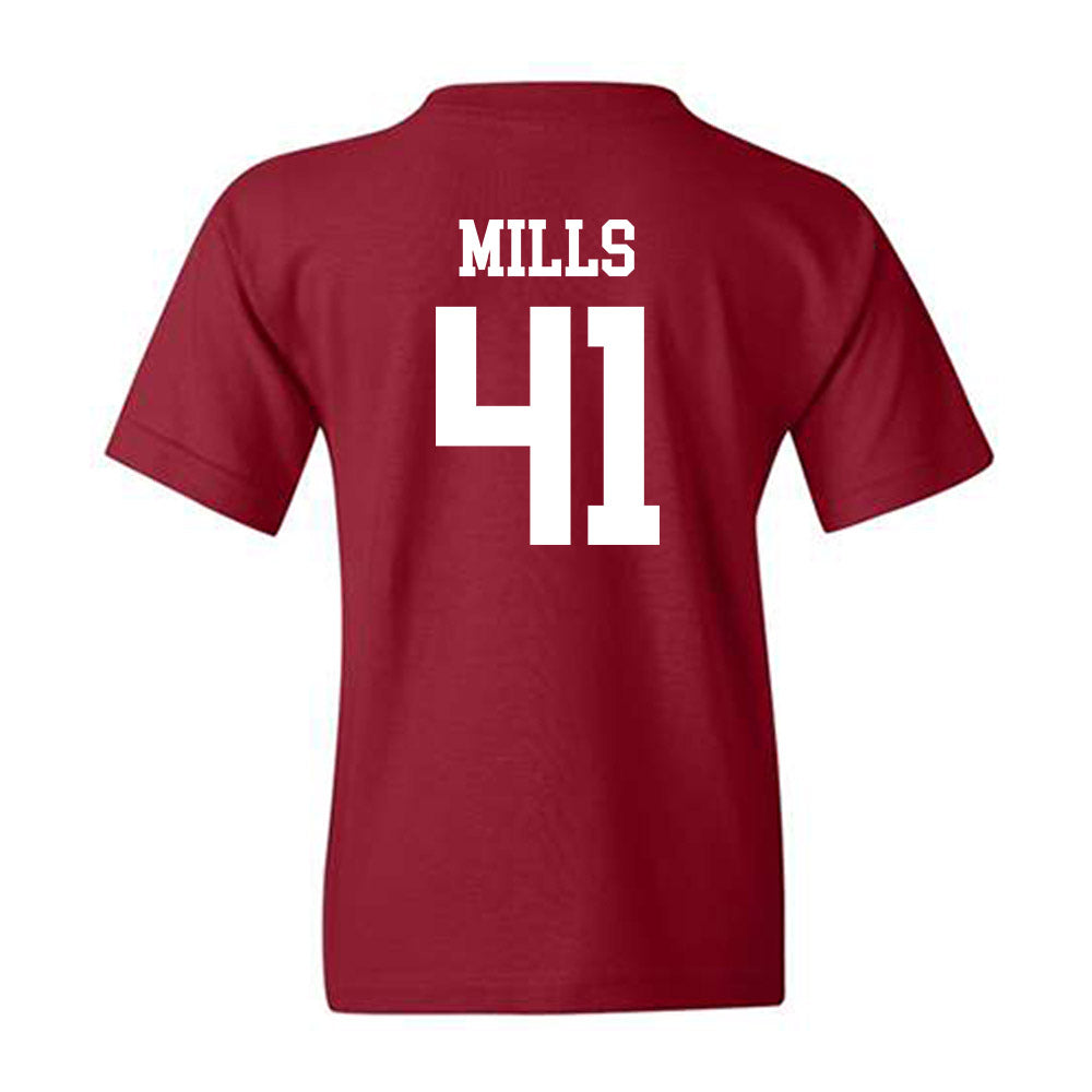 UMass - NCAA Football : Grant Mills - Youth T-Shirt-1