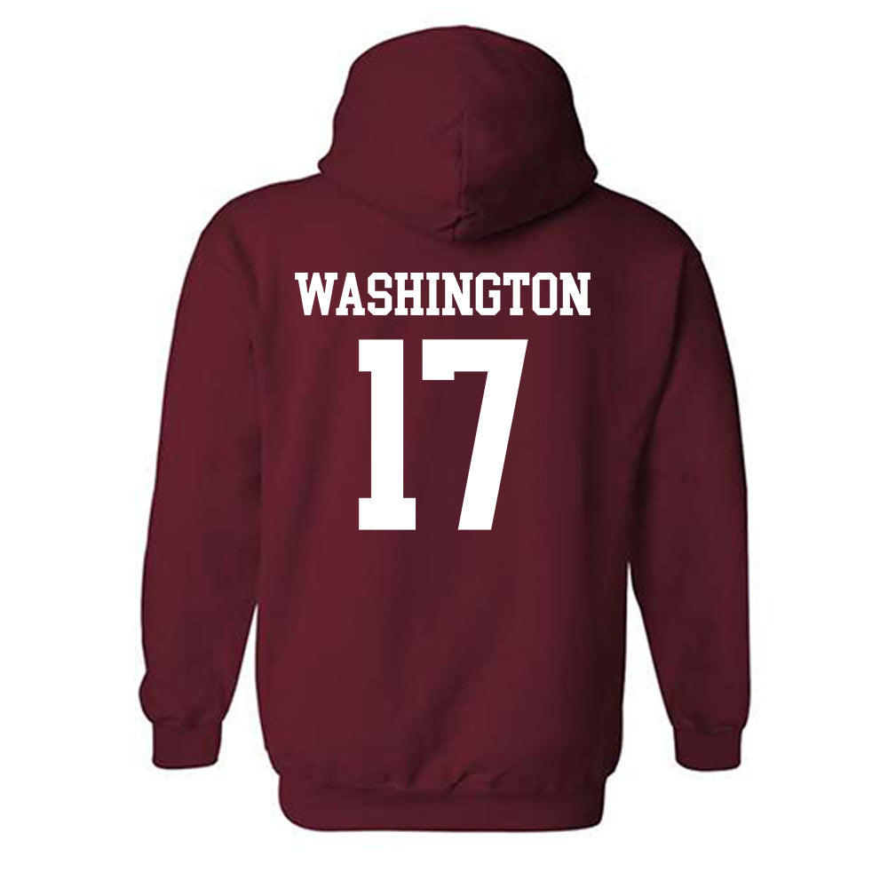 UMass - NCAA Football : Jerry Washington - Hooded Sweatshirt-1