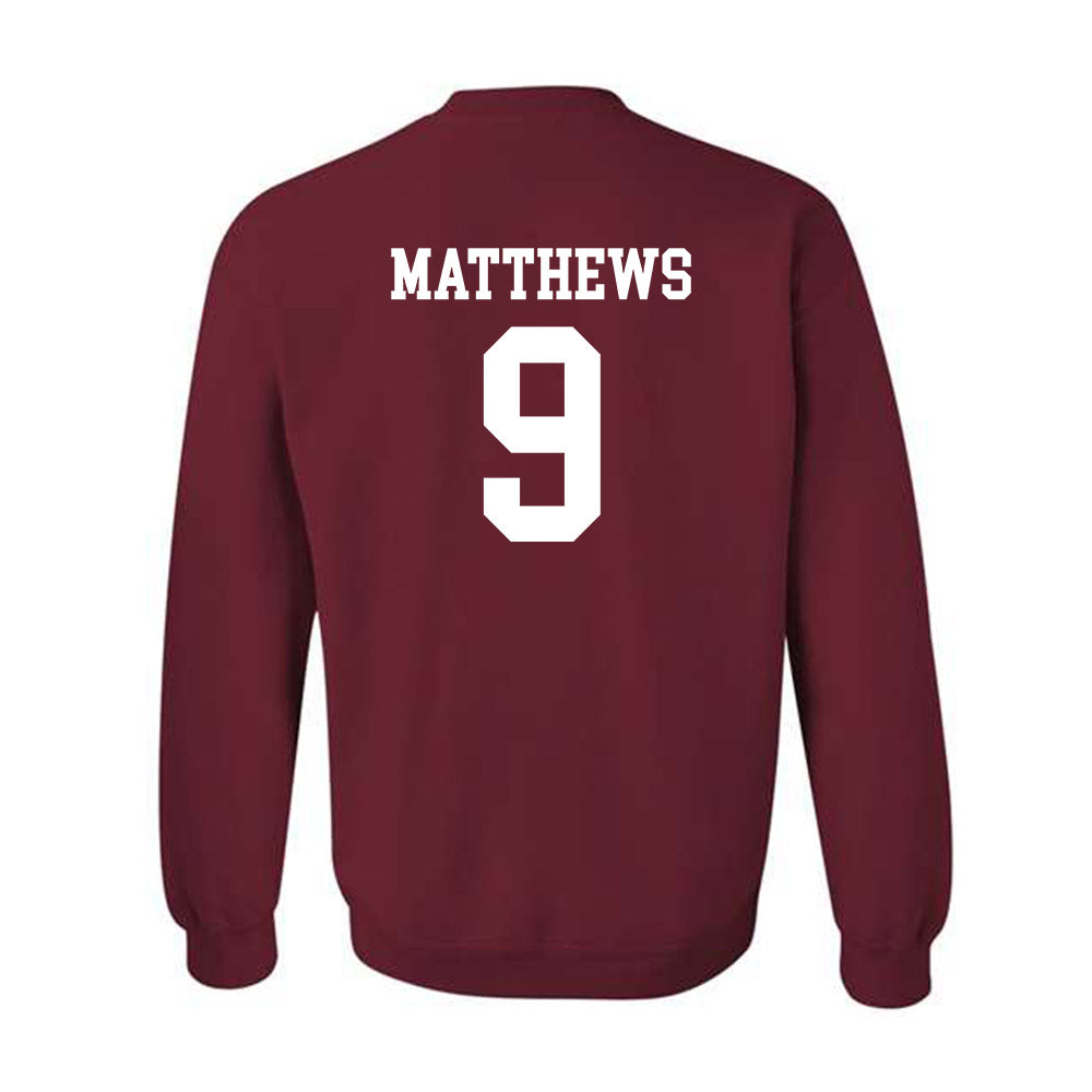 UMass - NCAA Football : Devin Matthews - Crewneck Sweatshirt-1