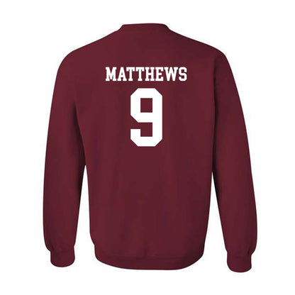 UMass - NCAA Football : Devin Matthews - Crewneck Sweatshirt-1