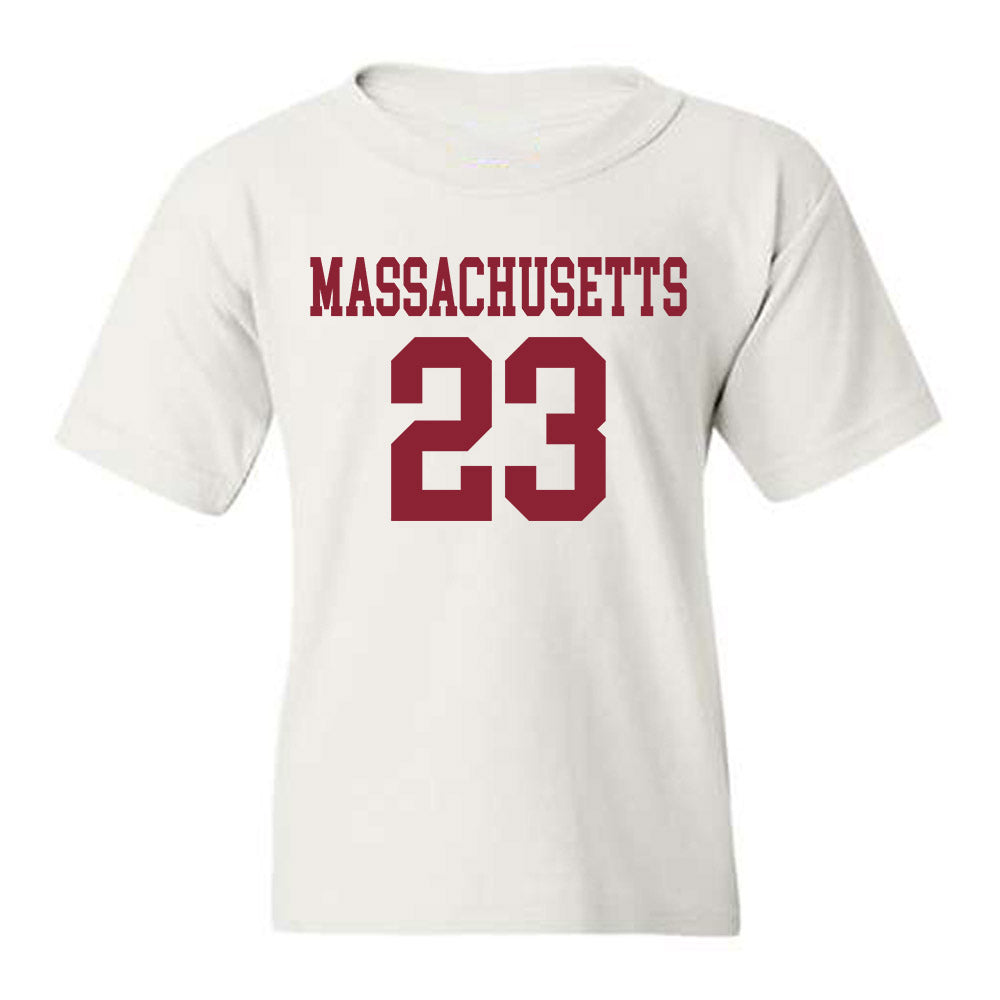 UMass - NCAA Football : Elijah Faulkner - Youth T-Shirt-0