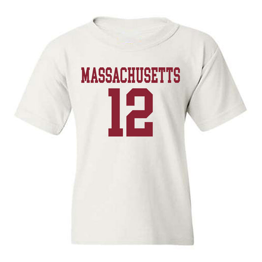 UMass - NCAA Football : David Moore Jr - Youth T-Shirt-0