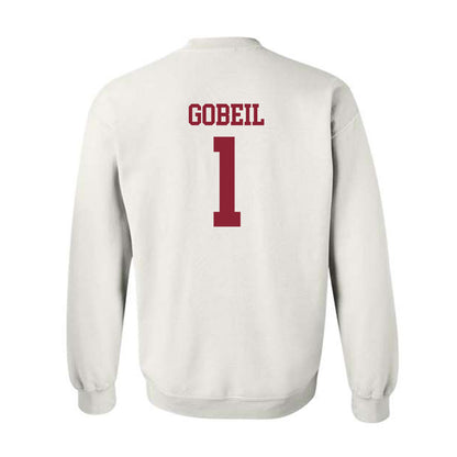 UMass - NCAA Baseball : Dean Gobeil - Sports Shersey Crewneck Sweatshirt-1