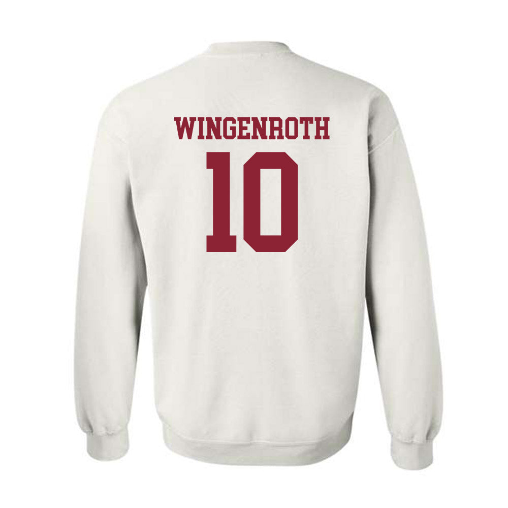 UMass - NCAA Baseball : Brandon Wingenroth - Sports Shersey Crewneck Sweatshirt-1