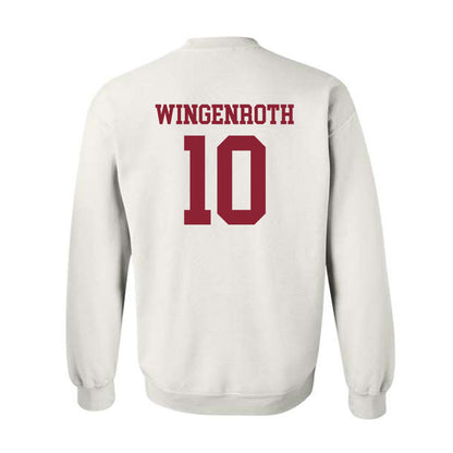 UMass - NCAA Baseball : Brandon Wingenroth - Sports Shersey Crewneck Sweatshirt-1