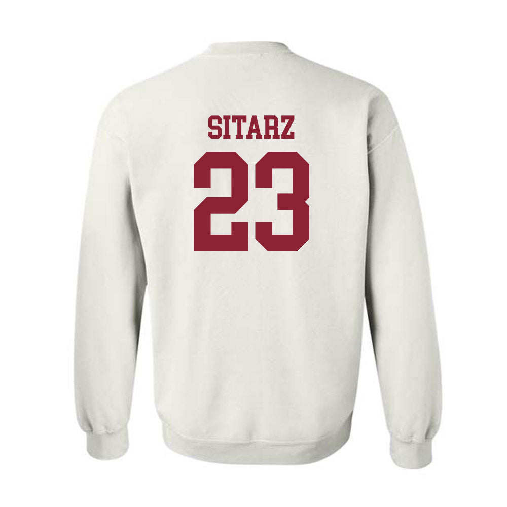 UMass - NCAA Baseball : Gavin Sitarz - Sports Shersey Crewneck Sweatshirt-1