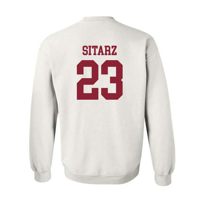 UMass - NCAA Baseball : Gavin Sitarz - Sports Shersey Crewneck Sweatshirt-1