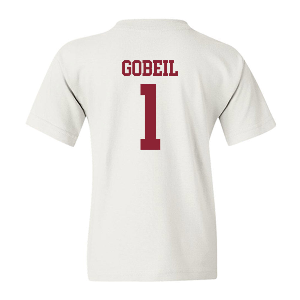 UMass - NCAA Baseball : Dean Gobeil - Sports Shersey Youth T-Shirt-1