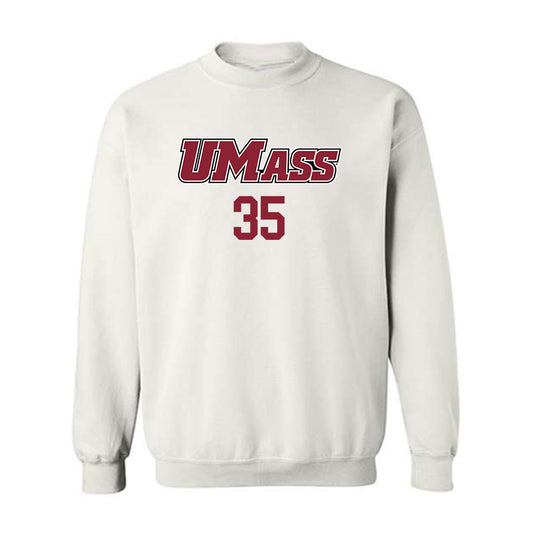 UMass - NCAA Baseball : Brayden Mercier - Sports Shersey Crewneck Sweatshirt-0
