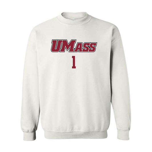 UMass - NCAA Baseball : Dean Gobeil - Sports Shersey Crewneck Sweatshirt-0
