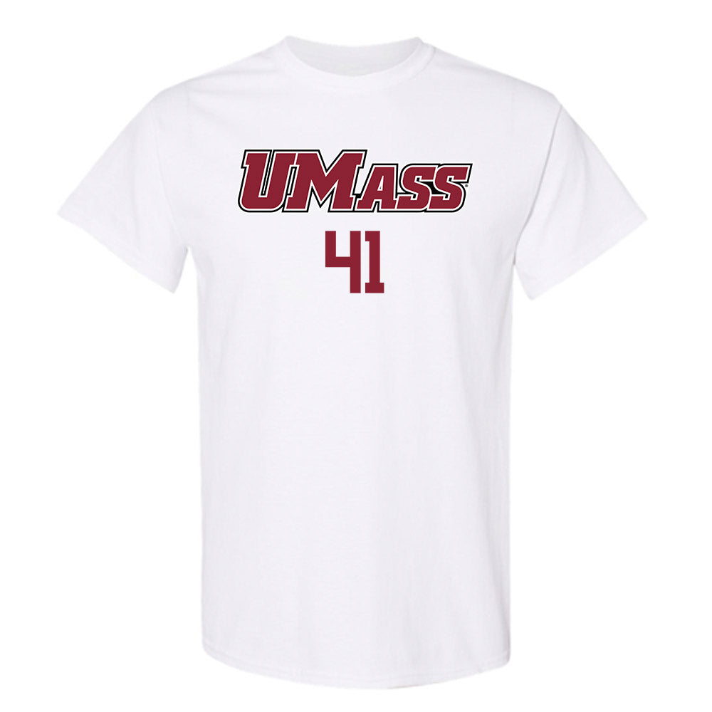 UMass - NCAA Baseball : Justin Masteralexis - Sports Shersey T-Shirt-0