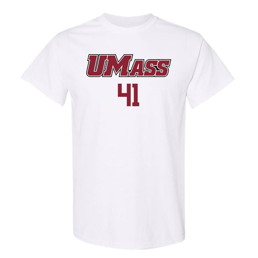 UMass - NCAA Baseball : Justin Masteralexis - Sports Shersey T-Shirt-0