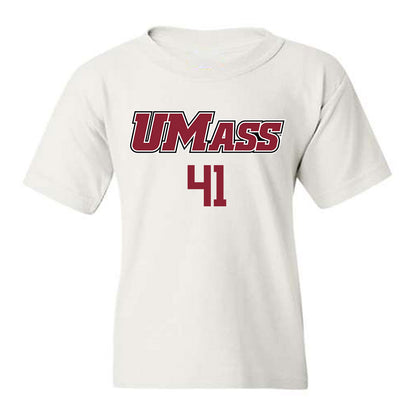 UMass - NCAA Baseball : Justin Masteralexis - Sports Shersey Youth T-Shirt-0