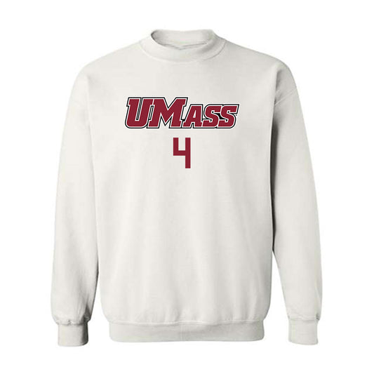 UMass - NCAA Baseball : Kevin Schnupp - Sports Shersey Crewneck Sweatshirt-0