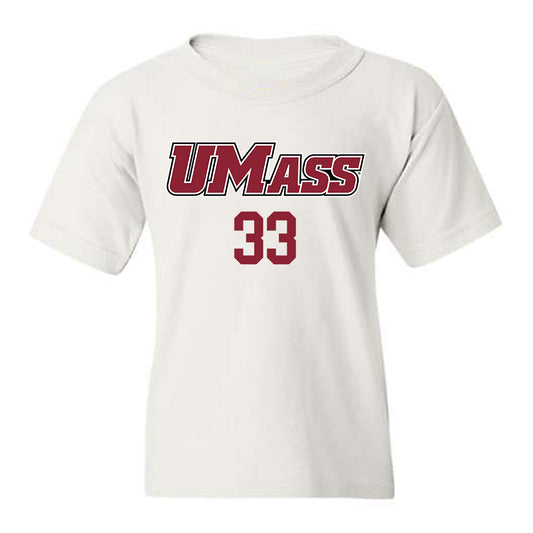 UMass - NCAA Baseball : Bobby McDonough - Sports Shersey Youth T-Shirt-0
