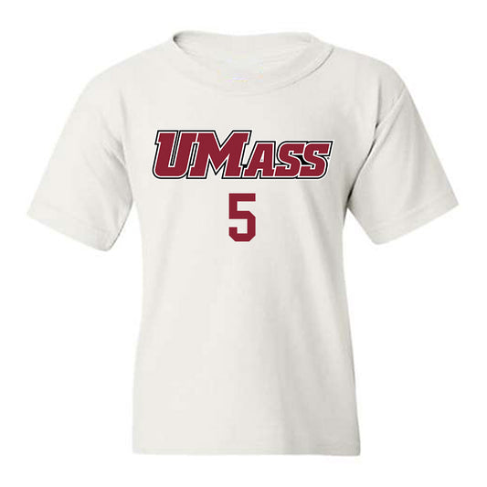 UMass - NCAA Baseball : Jack Niedringhaus - Sports Shersey Youth T-Shirt-0