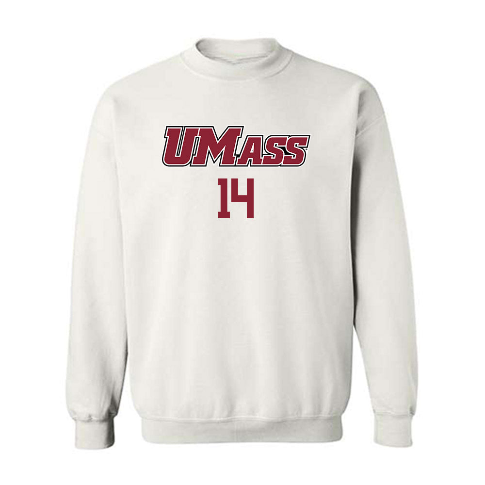 UMass - NCAA Baseball : Lorcan Lee - Sports Shersey Crewneck Sweatshirt-0