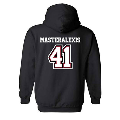 UMass - NCAA Baseball : Justin Masteralexis - Classic Shersey Hooded Sweatshirt-1