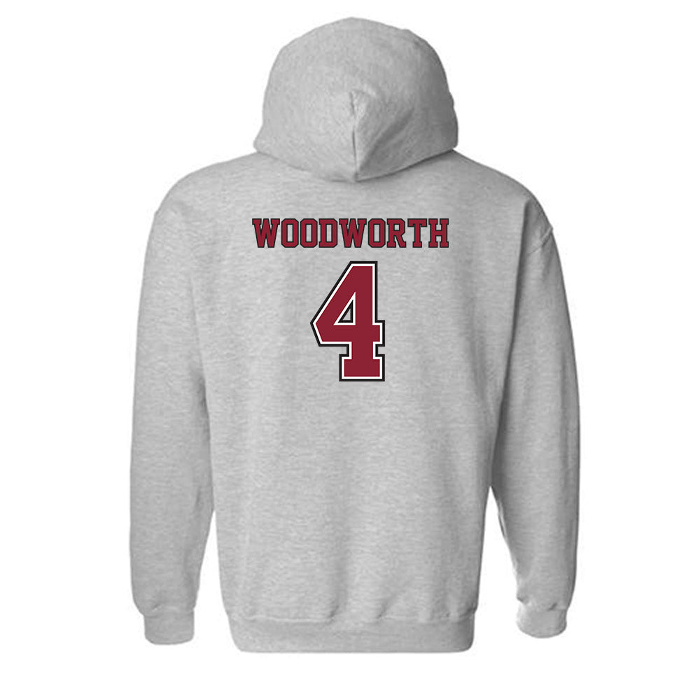UMass - NCAA Softball : Lily Woodworth - Sports Shersey Hooded Sweatshirt-1