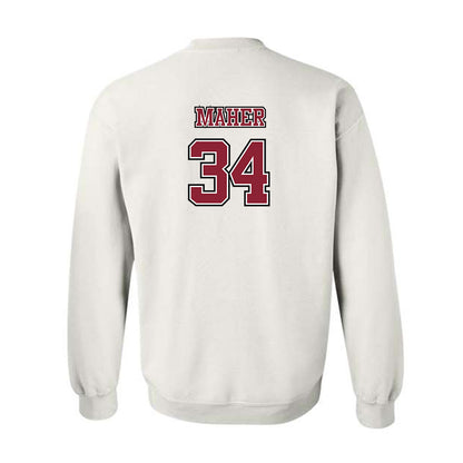 UMass - NCAA Men's Lacrosse : Liam Maher - Sports Shersey Crewneck Sweatshirt-1