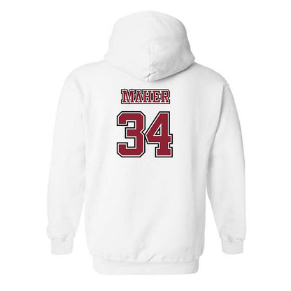UMass - NCAA Men's Lacrosse : Liam Maher - Sports Shersey Hooded Sweatshirt-1
